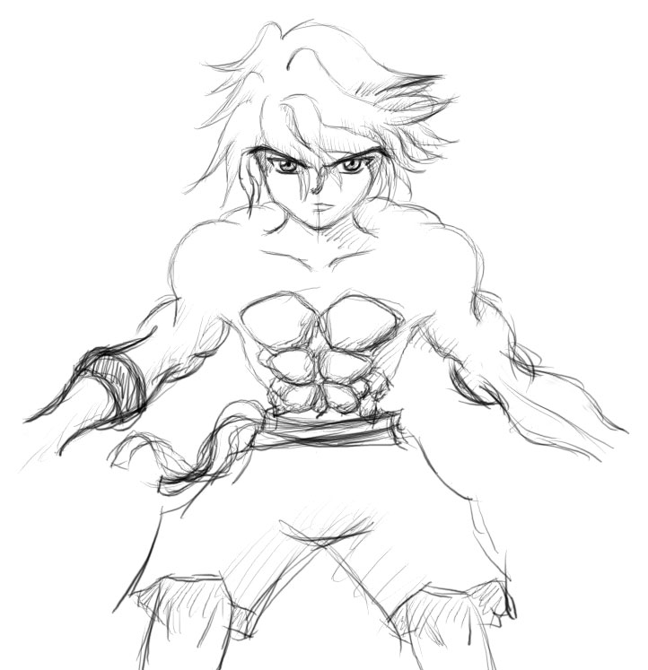 Demon
Just to make up for the angel, I thought I'd draw a demon as well.
