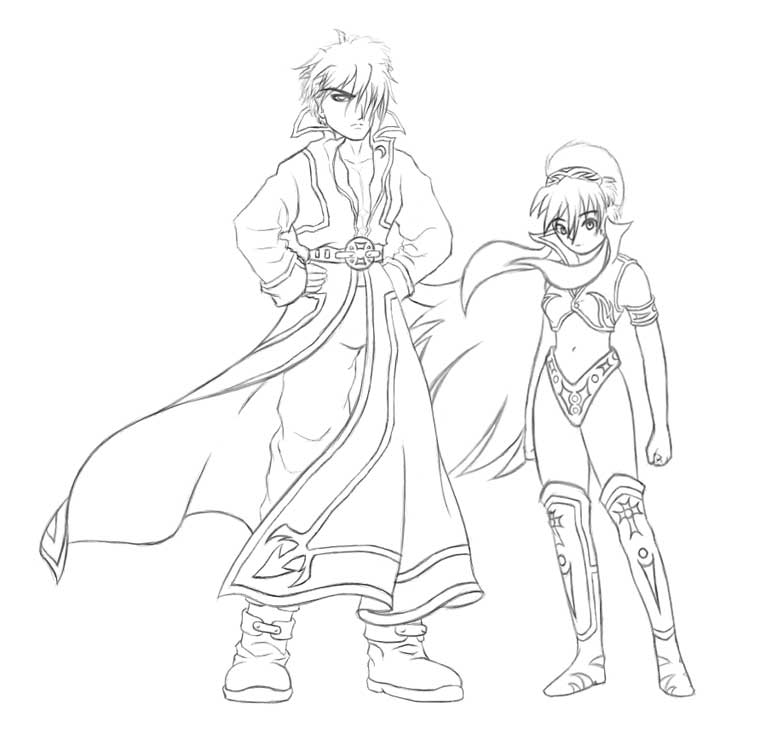 Guy and Girl (unshaded)
