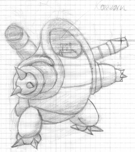 Blastoise Suit
A suit designed for Kauru (El Hazard) when I realised how useless she was as a water priestess.
