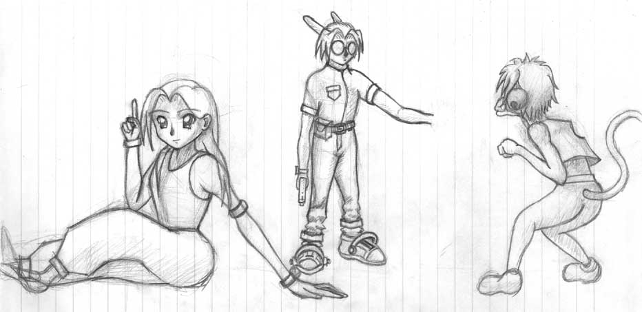 Random Charas
A few randomly (and in 1 case, incomplete) characters
