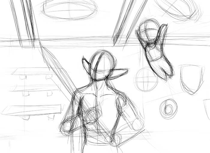 Taru Attack
I thought I'd upload some old, unfinished pictures that have been laying around: This is my taru attacking Hoppkins from an unexpected direction.
