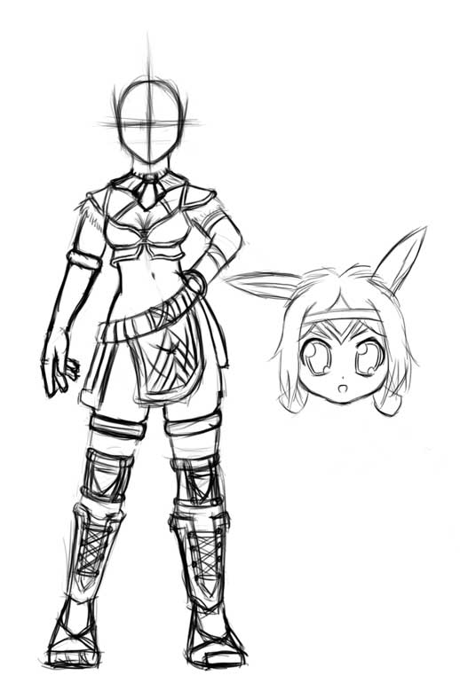 Xylia
I thought I'd upload some old, unfinished pictures that have been laying around: This is another picture of Xylia (FFXI).
