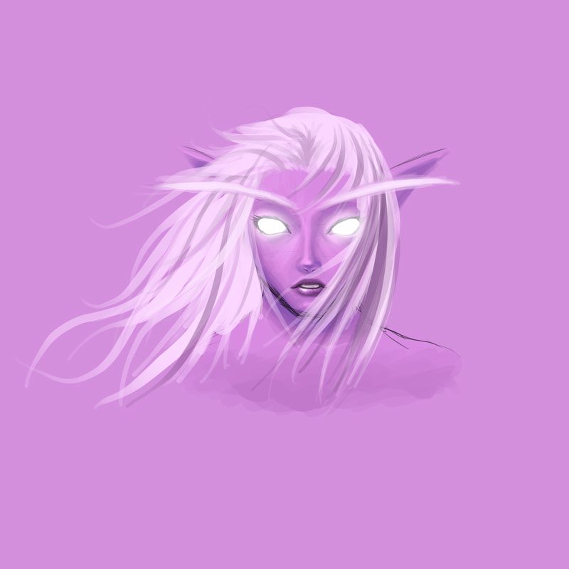Night Elf
More attempts at painting faces
Keywords: World of Warcraft Night Elf