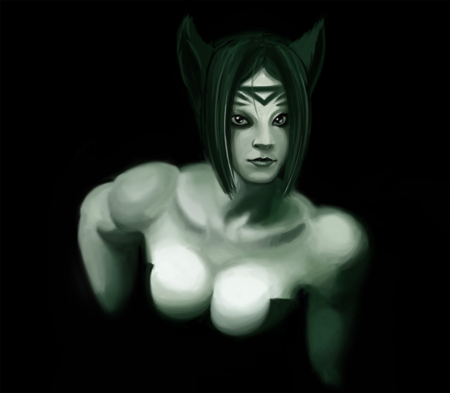 Goth Xylia II
Another day, another goth Xylia. This pose was based off a nice gothy photo. I wonder if I'm starting to merge Xylia and Remii...

This took 1 day.
Keywords: Final Fantasy XI Xylia Mithra Goth