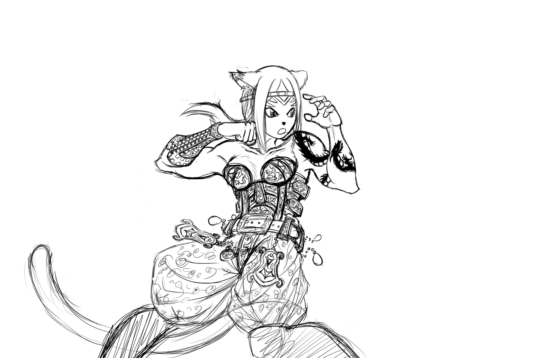 Xylia Punch!
The rough sketch for Xylia punching...
See coloured versions too.
Keywords: Final Fantasy XI Xylia Mithra