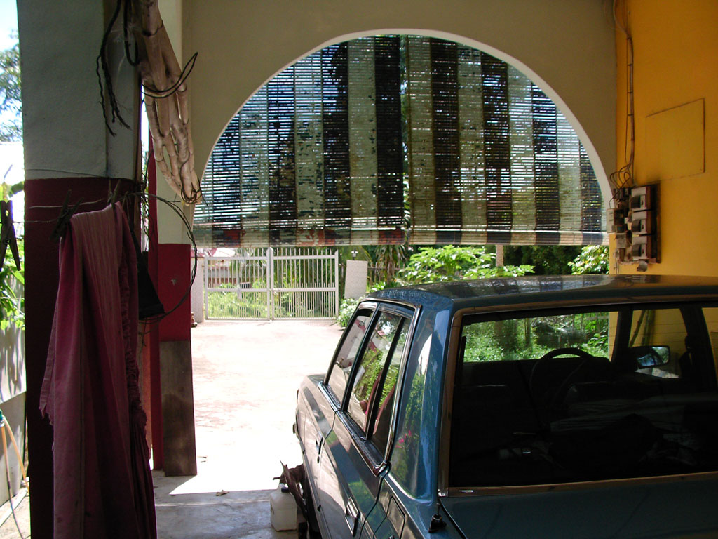 Grandma's Garage
Their car is older than I am >_>;;;
