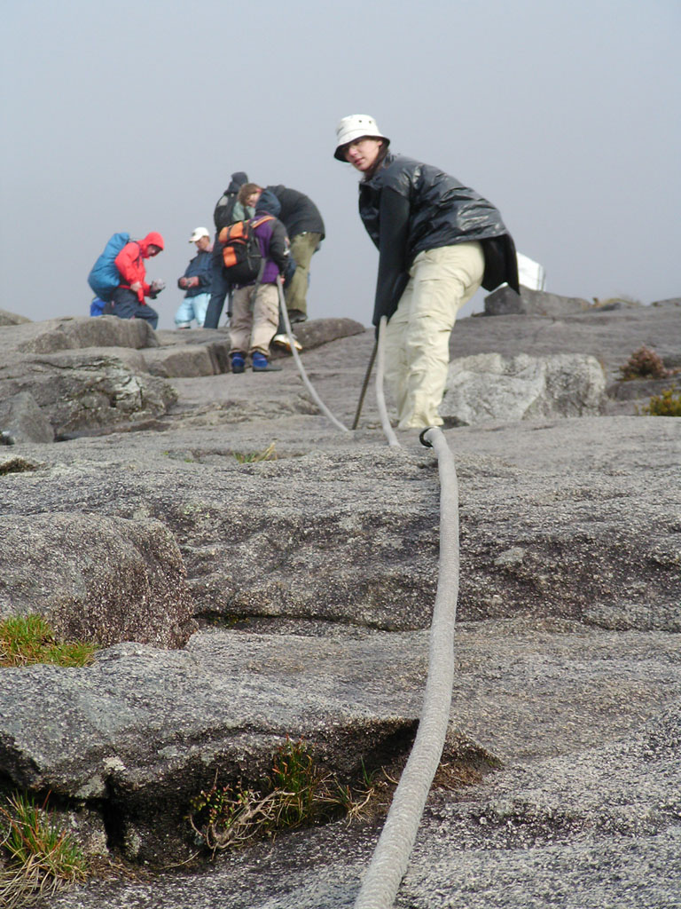 Me decending the mountain
I'm wearing a black bin bag to keep off the rain (too cheap to buy waterproofs)
